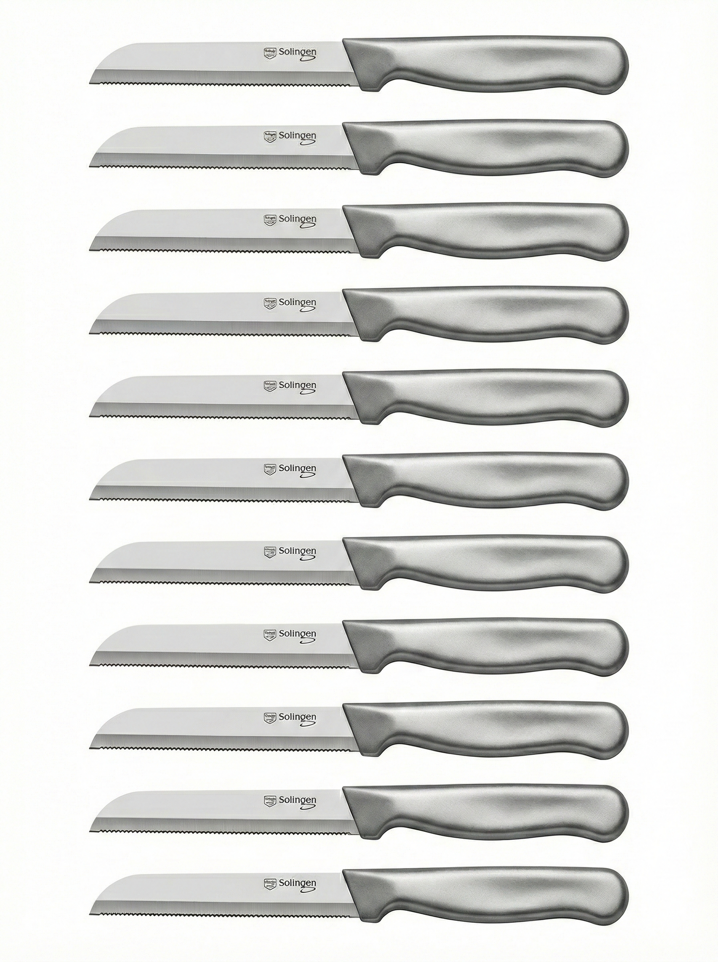 Solingen Kartelmes – Gekarteld- RVS – Grijs – 18 cm