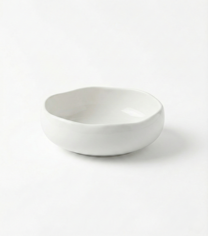 Almina Diva Schaal - Wit Porselein - Ø 24 cm - Modern & Organisch Design