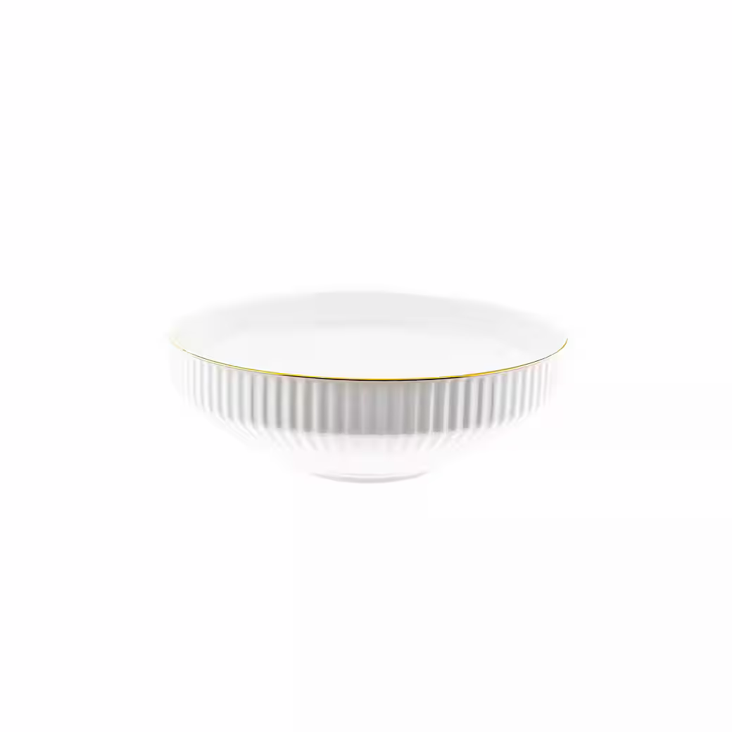 Borneo Gold Serviesset – 27-delig Porselein met Gouden Rand – 6 Personen