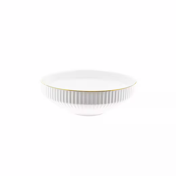 Borneo Gold Serviesset – 27-delig Porselein met Gouden Rand – 6 Personen