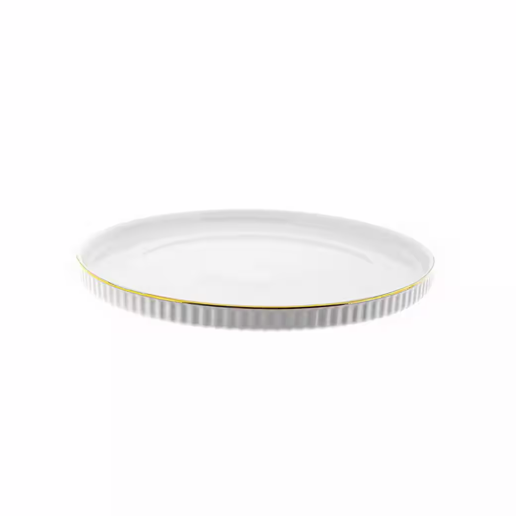 Borneo Gold Serviesset – 27-delig Porselein met Gouden Rand – 6 Personen