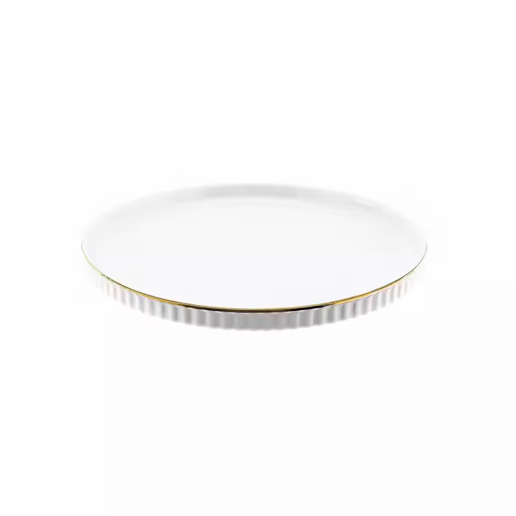 Borneo Gold Serviesset – 27-delig Porselein met Gouden Rand – 6 Personen