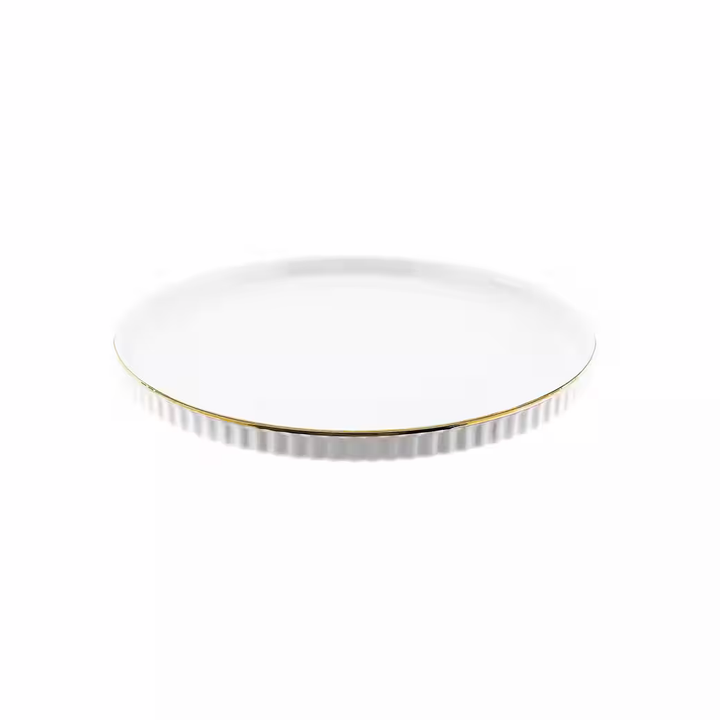 Borneo Gold Serviesset – 27-delig Porselein met Gouden Rand – 6 Personen