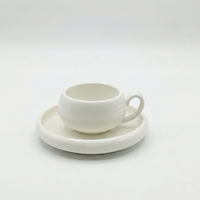 Belicia Espresso Set - 12-delig (6 Personen) - 90ml - Wit Porselein - Kop en Schotel