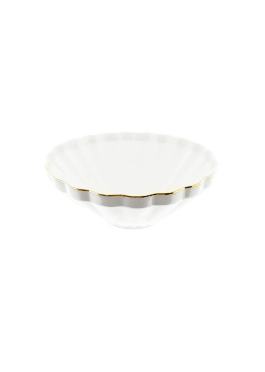 Flores Serviesset – 27-delig Wit Porselein met Gouden Rand – Klassiek &amp; Elegant