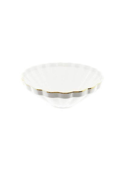 Almina Flores Serviesset – 27-delig Wit Porselein met Gouden Rand – Klassiek & Elegant