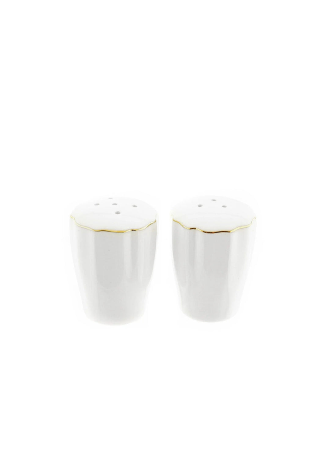 Flores Serviesset – 27-delig Wit Porselein met Gouden Rand – Klassiek &amp; Elegant