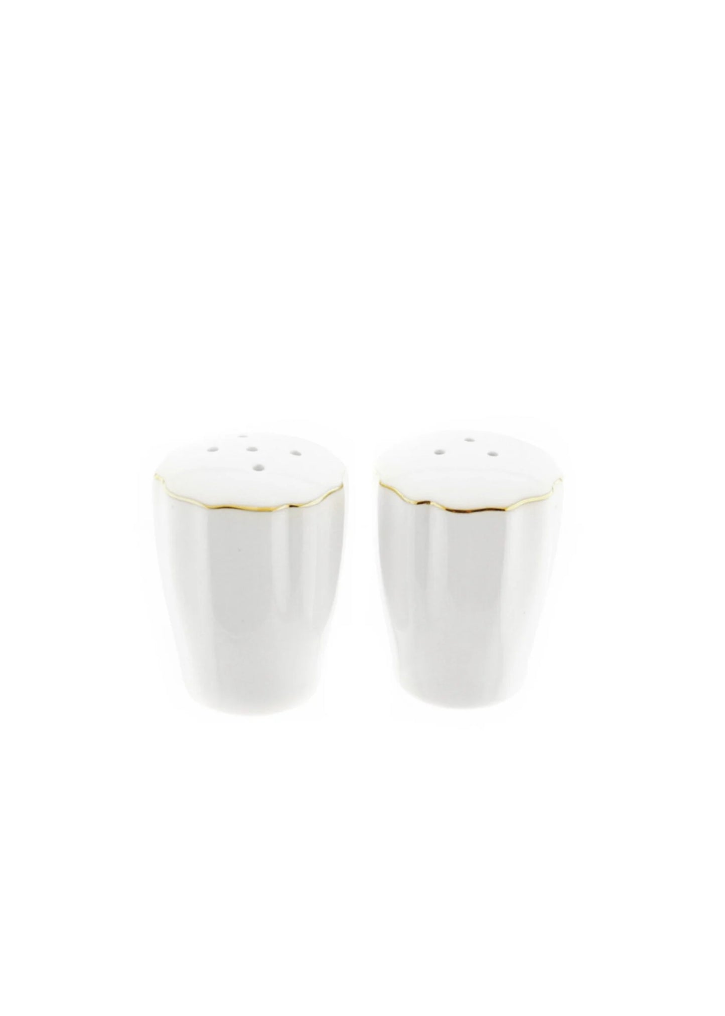 Almina Flores Serviesset – 27-delig Wit Porselein met Gouden Rand – Klassiek & Elegant