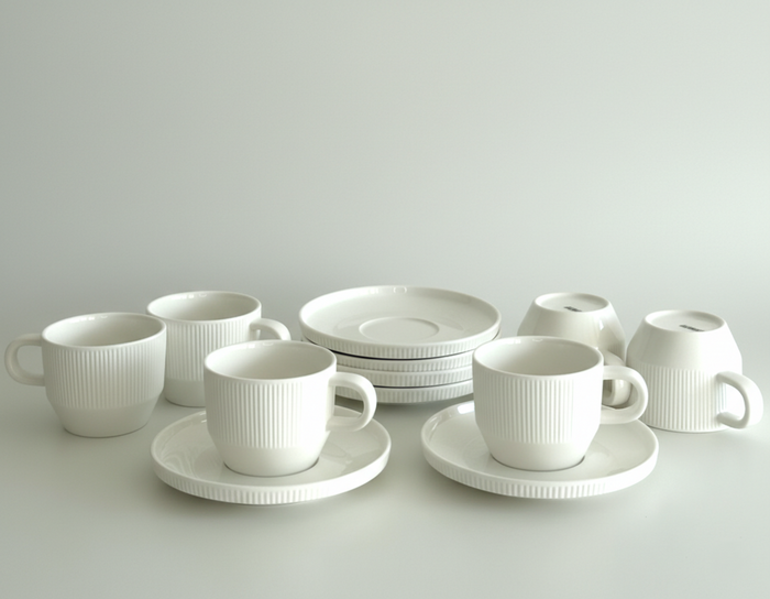 Nives Koffieset - 12-delig (6 Personen) - 200ml
