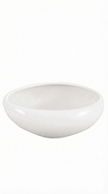 Almina Wave schaal Wit - Luxe Porseleinen Kom - Ø 23 cm - Modern Design