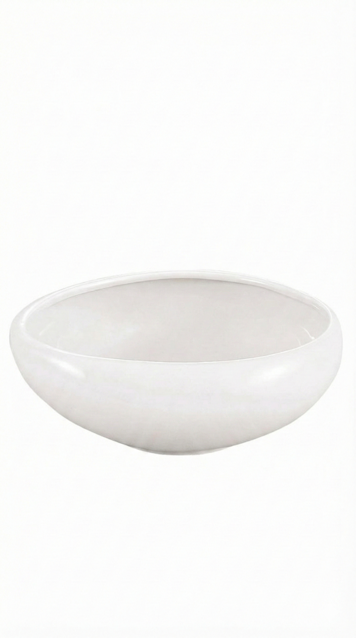 Wave schaal Wit - Luxe Porseleinen Kom - Ø 23 cm - Modern Design