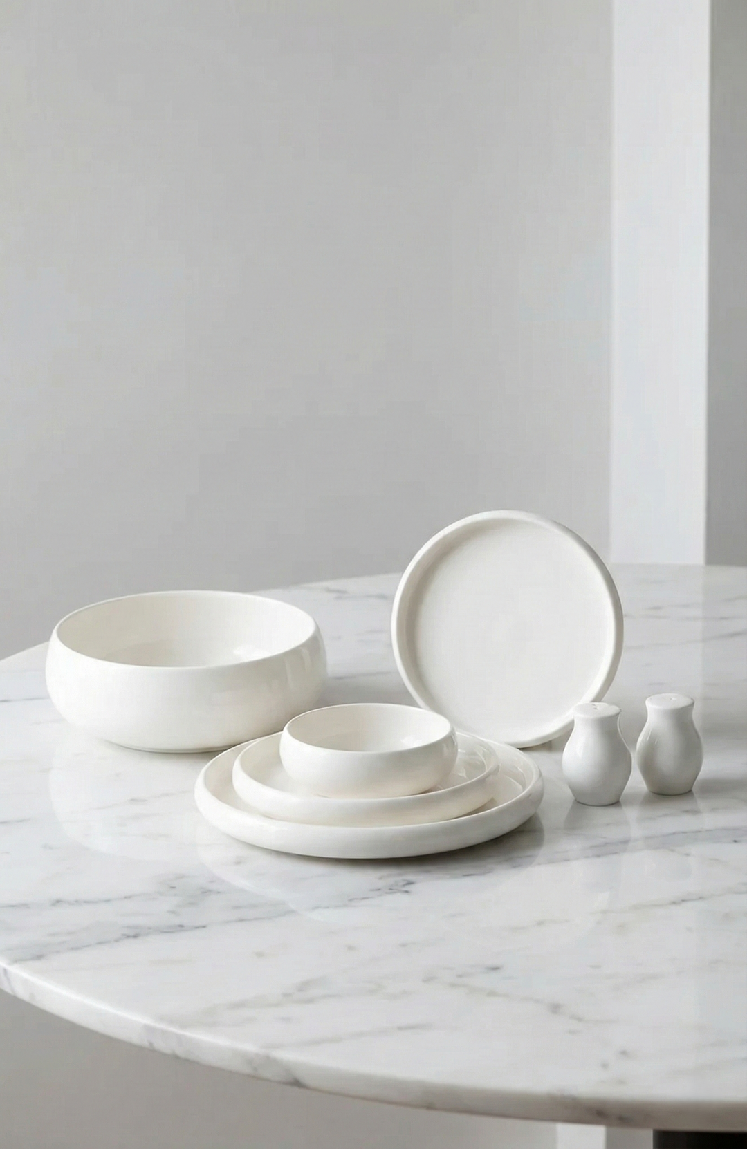 Belicia Serviesset - 27-Delig Wit Porselein - Modern &amp; Tijdloos Design