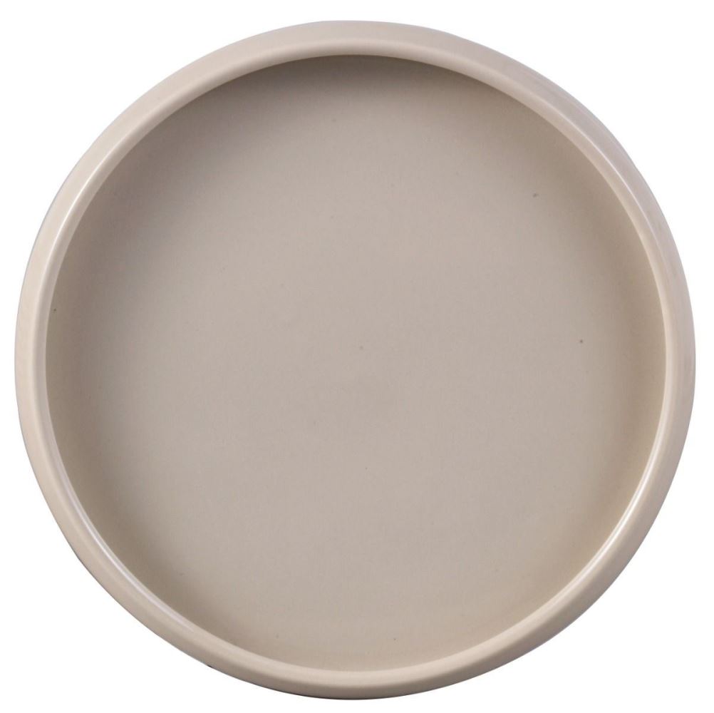 Bricard Bondy Serviesset 25-delig Mat Taupe Porselein met Opstaande Rand