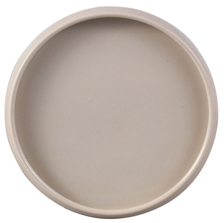 Bricard Bondy Serviesset 25-delig Mat Taupe Porselein met Opstaande Rand