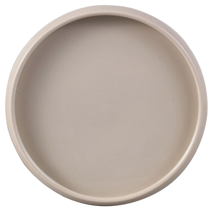 Bricard Bondy Serviesset 25-delig Mat Taupe Porselein met Opstaande Rand
