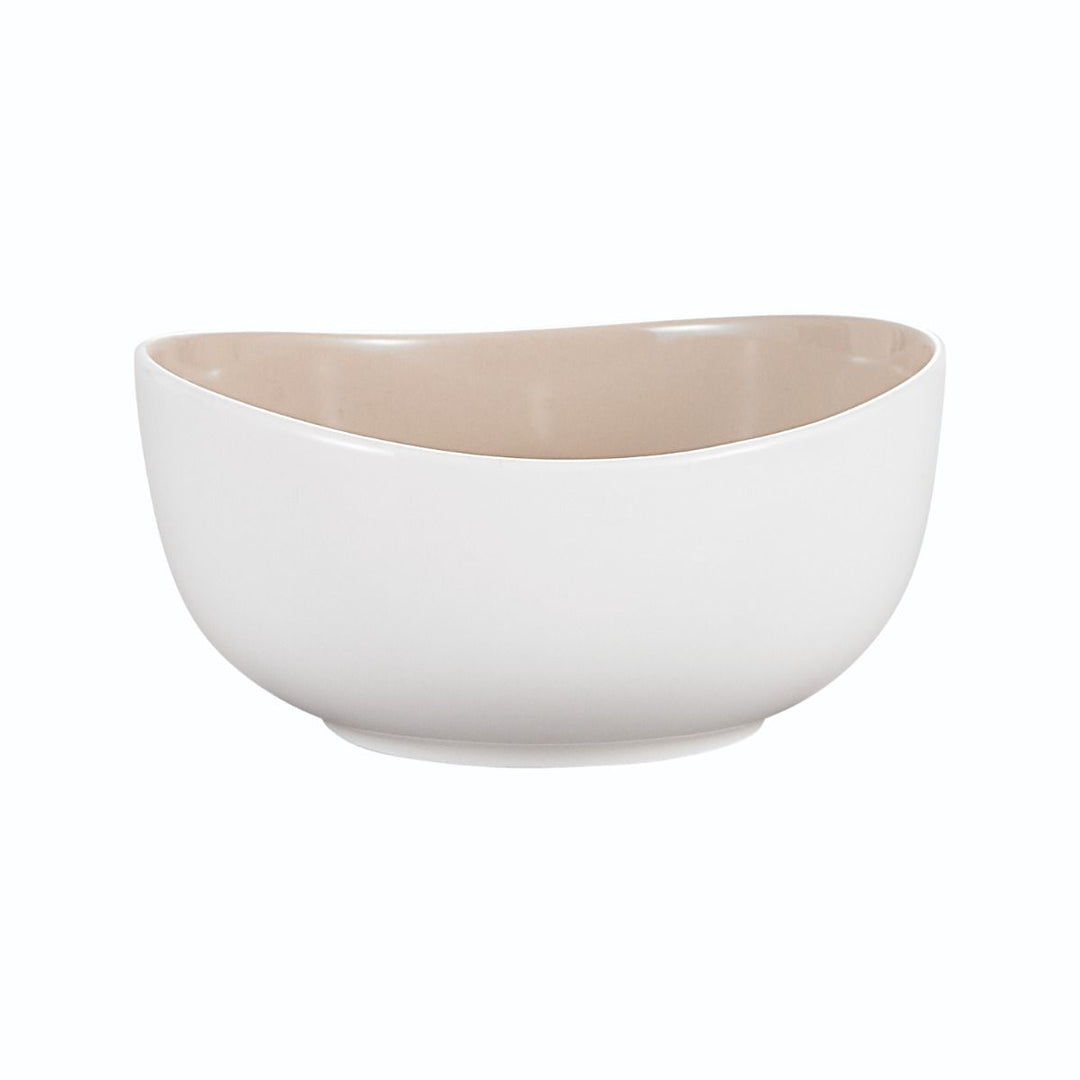 Bricard Colmar Serviesset 27-delig  Wit &amp; Taupe met Peper- en Zoutstel