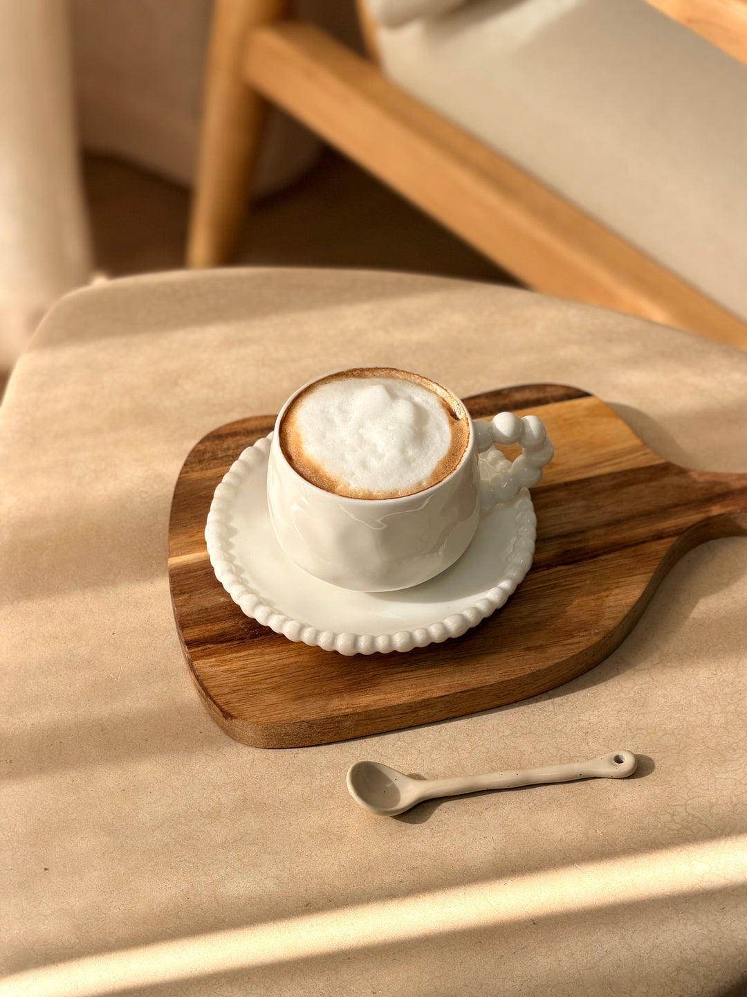 Pearly Koffiekopjes Set met Schotel - 12-delig