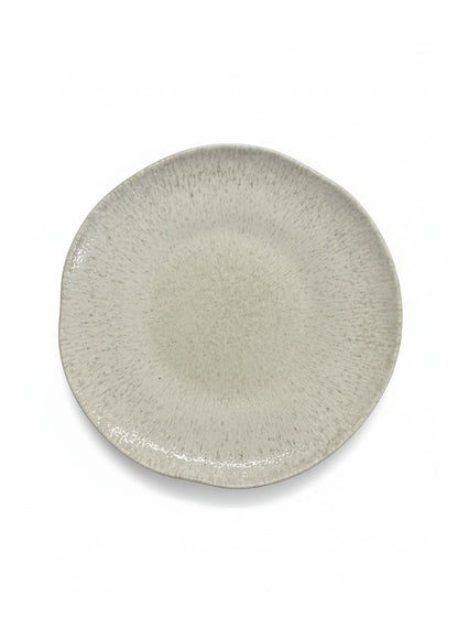 Ipek Dune Serviesset 24-delig – Porselein – Beige Gespikkeld – Organische Vorm – Modern & Rustiek