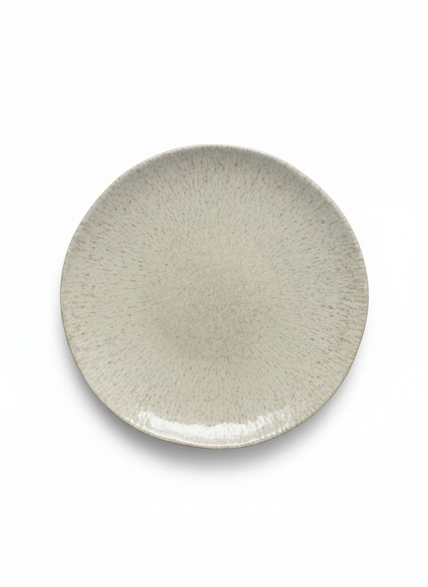 Ipek Dune Serviesset 24-delig – Porselein – Beige Gespikkeld – Organische Vorm – Modern & Rustiek