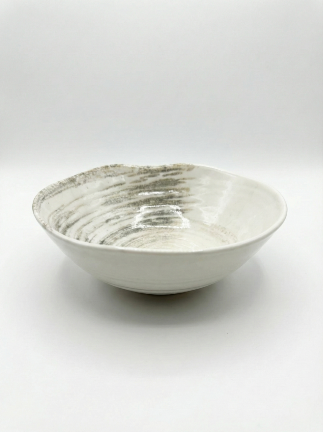 Ipek Olive Serviesset 24-delig – Porselein – Wit met Groene Swirl – Artistiek &amp; Modern
