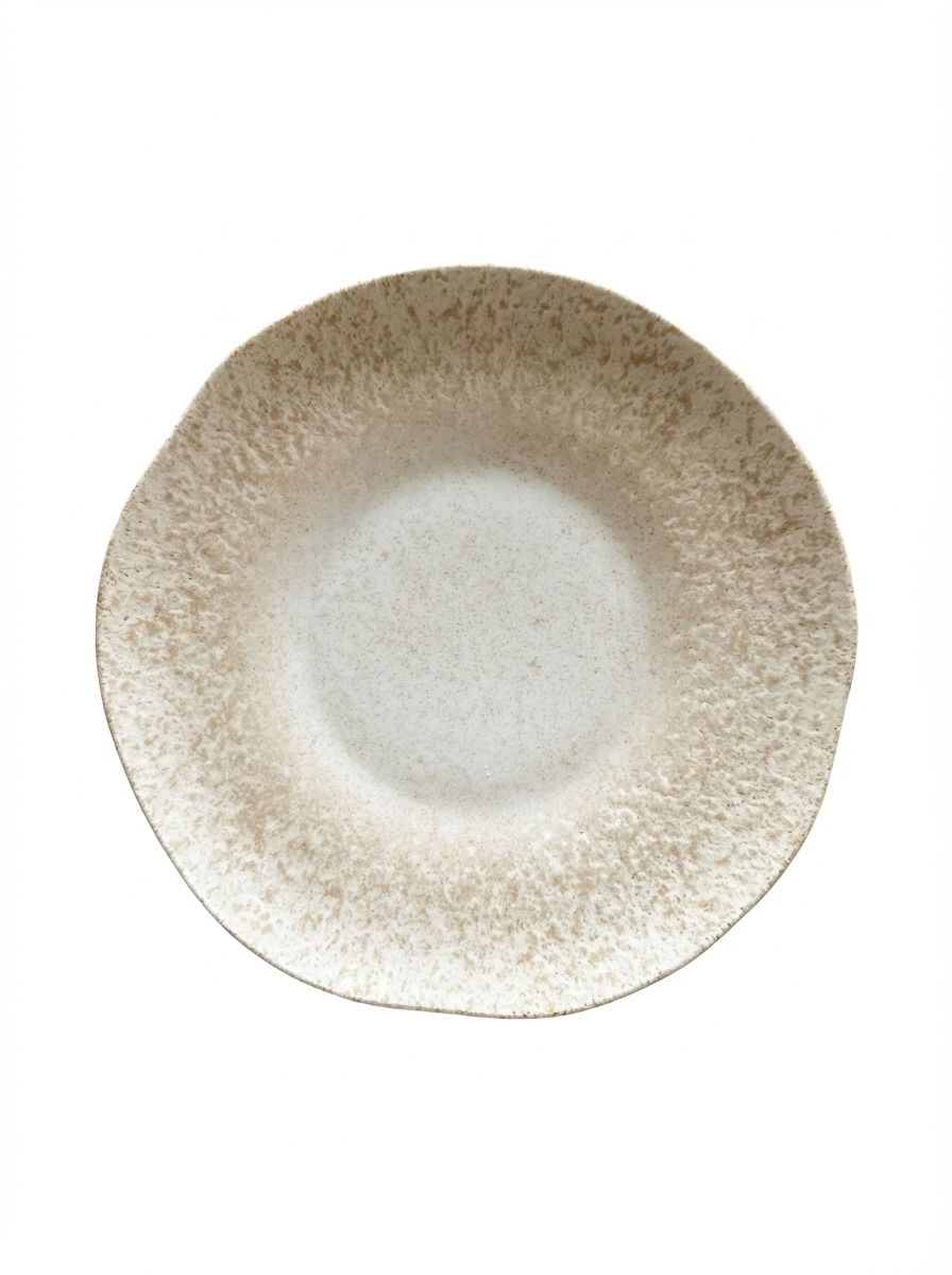 Ipek Pearl Serviesset 24-delig – Porselein – Beige met Parelmoer Glans – Reliëf Structuur