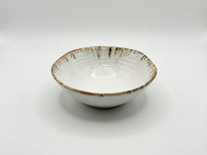 Ipek Terra Serviesset 24-delig – Porselein – Crème met Bruine Rand – Aards & Rustiek Design