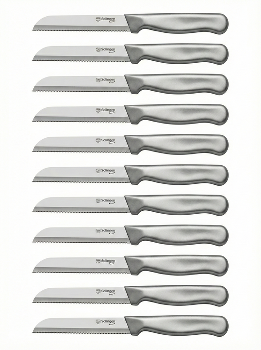 Solingen Kartelmes – Gekarteld- RVS – Grijs – 18 cm