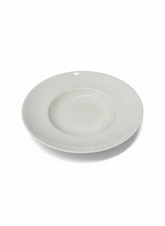 Tijdloos Wit Porseleinen Pastabord - 4 Stuks- Ø 30 cm