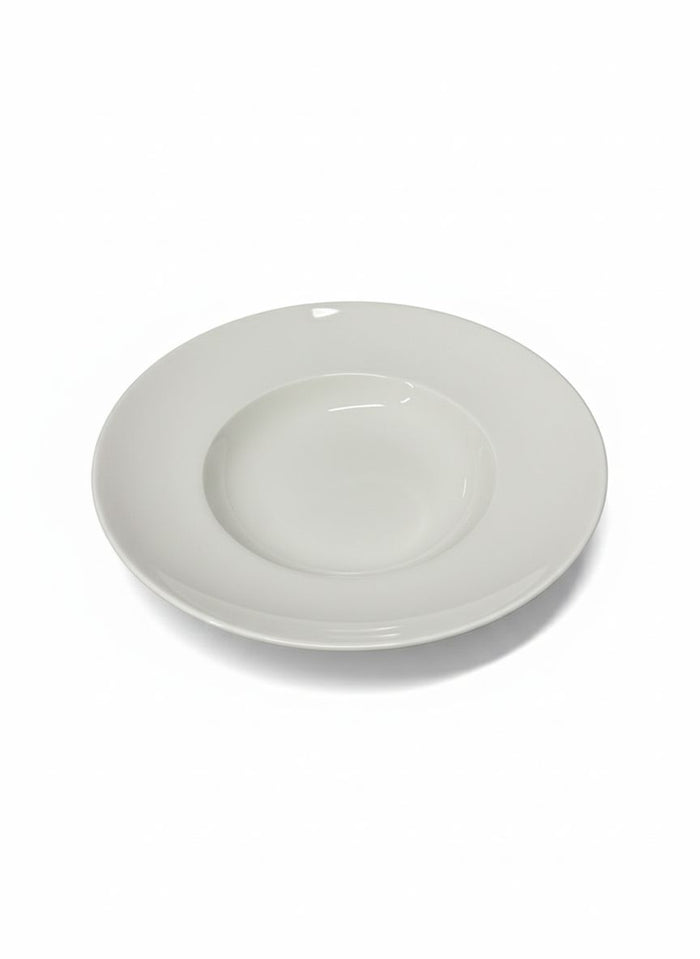Tijdloos Wit Porseleinen Pastabord - 4 Stuks- Ø 30 cm