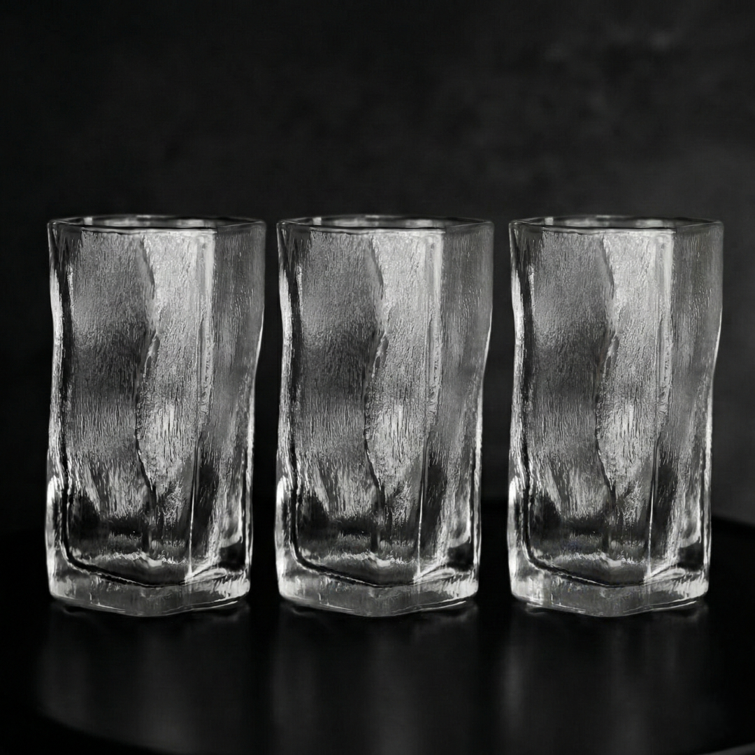 Aesthetic Snow Wave Longdrinkglazen - 270ml (6 Stuks)