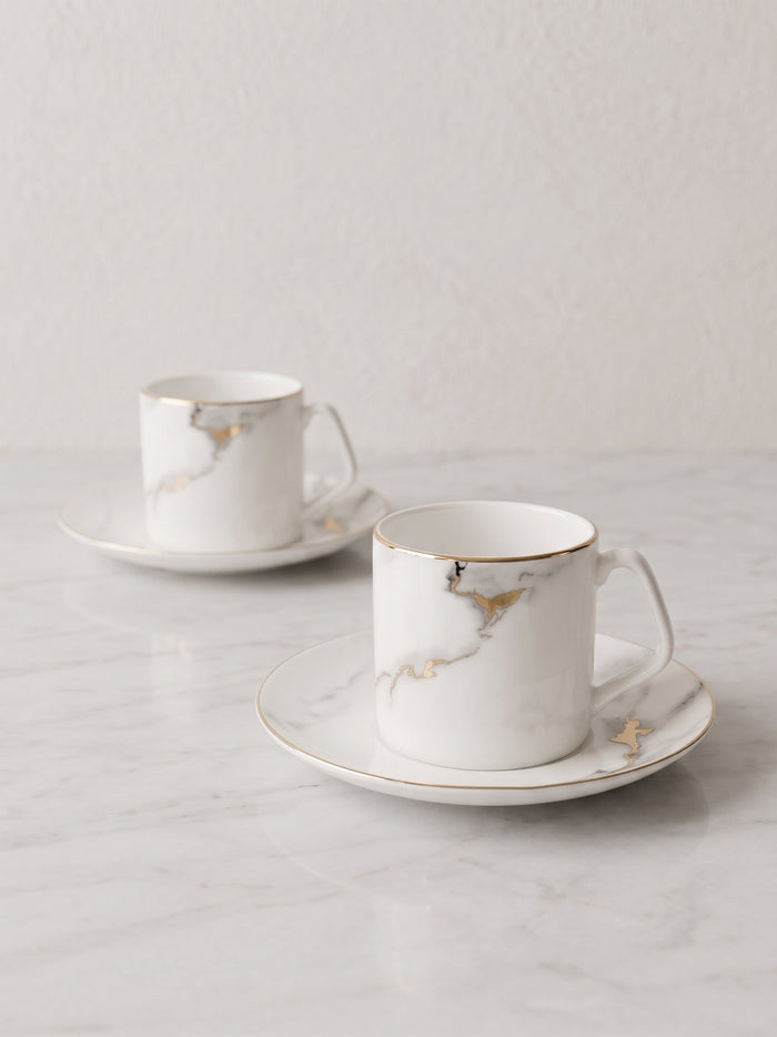 BRICARD DRANCY KOFFIESET | MARBLE 12-DELIG