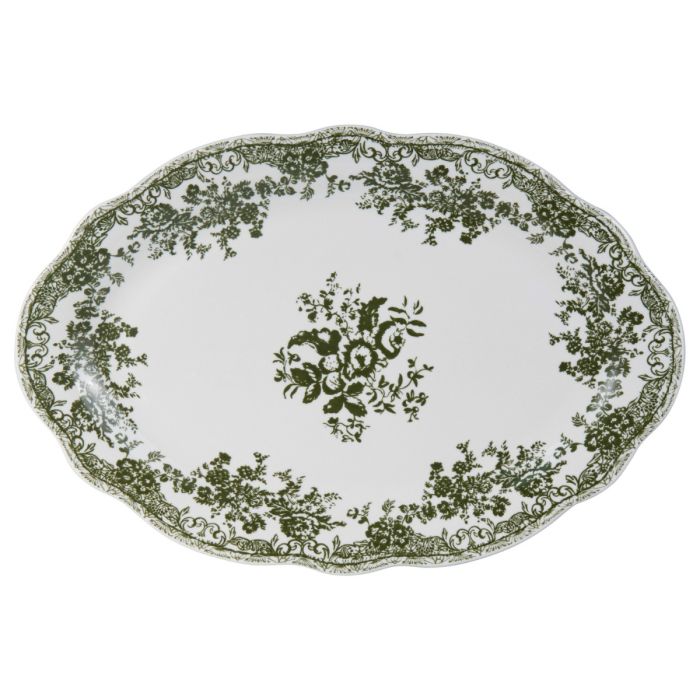 25-Delige Vintage Servies Set Porselein - Groen (Pre-Order)